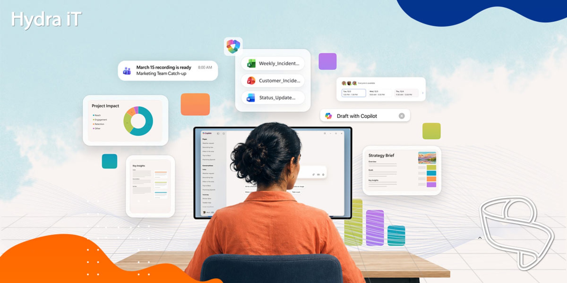 Pessoa a utlizar o Microsoft Scout